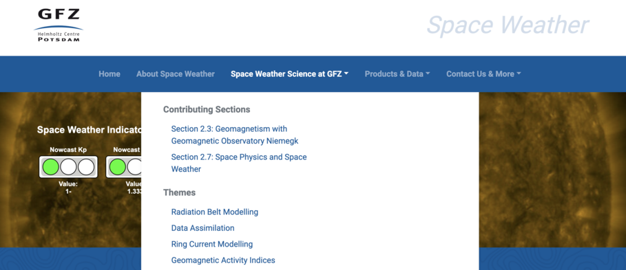 https://spaceweather.gfz-potsdam.de/