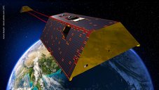 Künstlerische Darstellung der GRACE-C Satelliten