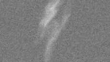 STEM micrograph of goethite minerals in Protochips Liquid Cell irradiated with an electron flux of 385 e-.Å-2.s-1