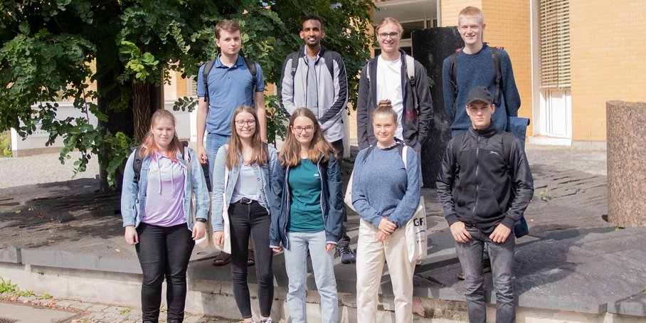 Die Gruppe am ersten Arbeitstag.