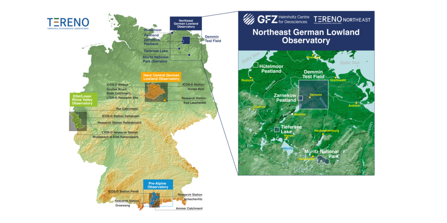 TERENO Northeast Research Sites and the TERENO Network