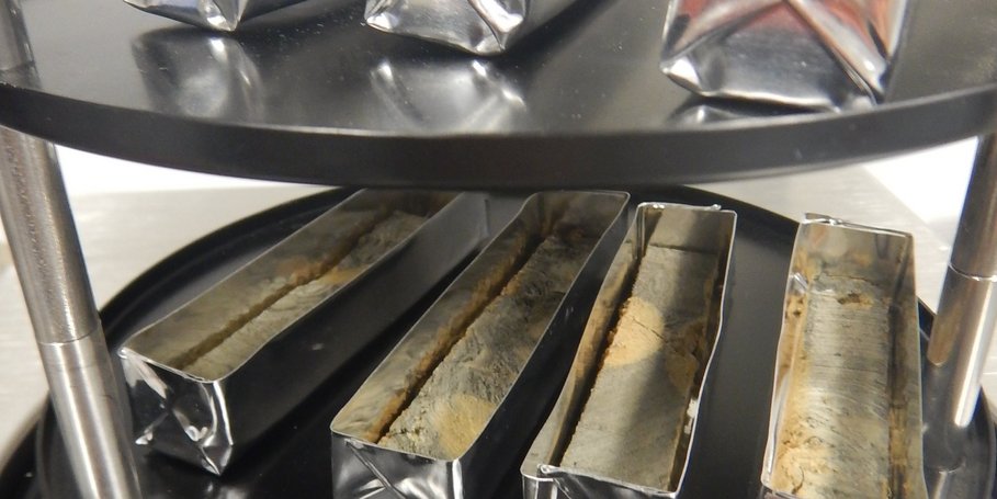 freeze-dried sediment bars