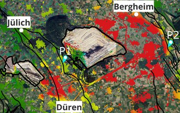 Satellite data map.