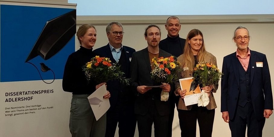 Nominees and award givers of the Adlershof Dissertation Award
