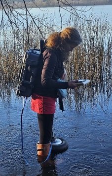 Gasflussmessung am Laacher See, Eifel