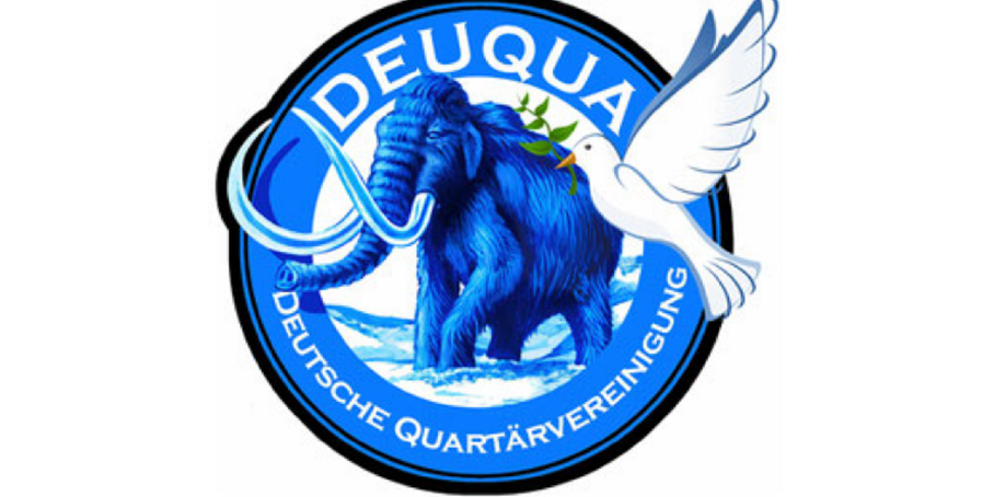 DEUQUA Logo mit Mammut und Friedenstaube
