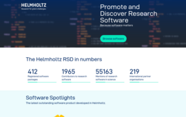 Screenshot of helmholtz.software