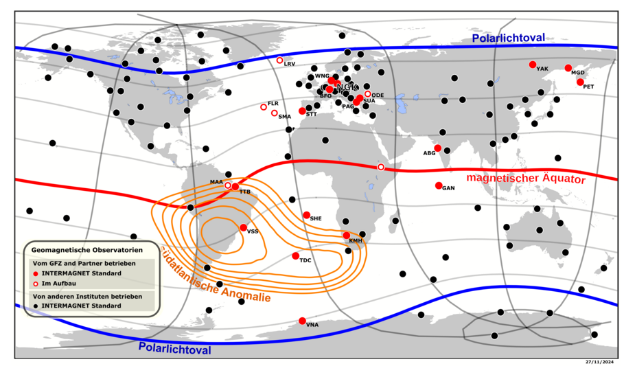 Netzwerk Geomagnetischer Observatorien Intermagnet