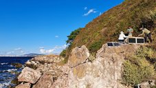 Wartung einer seismischen Station auf einer Insel vor Istanbul