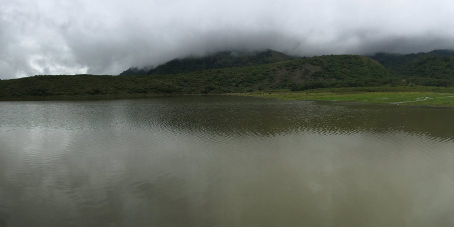 Panoramic view of Rodeo Lake in April 2017, Province of Jujuy (Argentina)