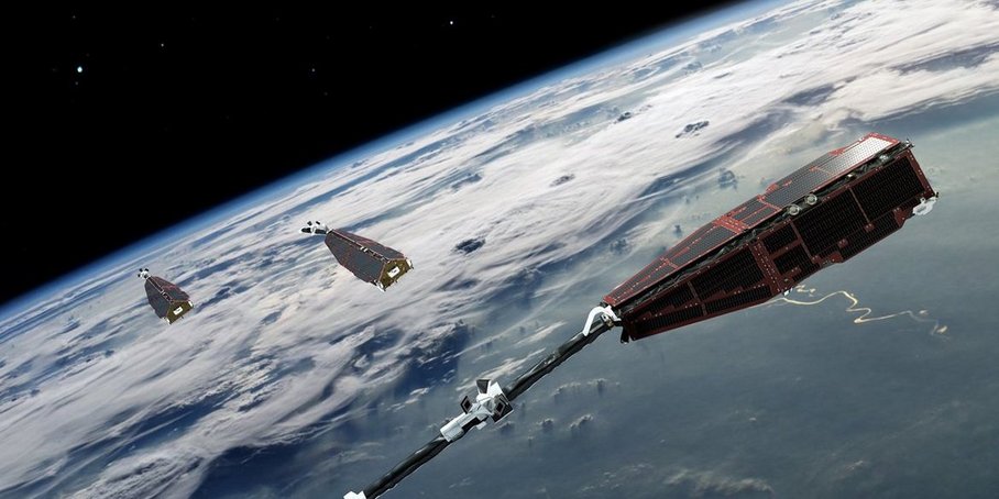 [Translate to English:] Illustration Swarm Satellitenmission