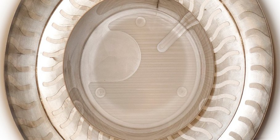 Ringspülrinne aus Edelstahl für den Laboreinsatz, Eigenentwicklung