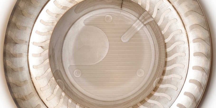 annular flume from stainless steel for lab use, in-house development