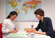 Carreer Center coaching an international researcher