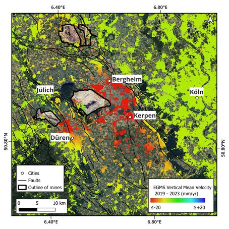 Map with Satellite data