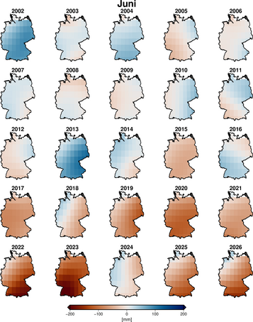 Deutschlandkarte Zeitreihe.