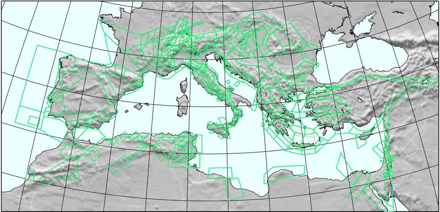 Project SESAME: seismic source zones