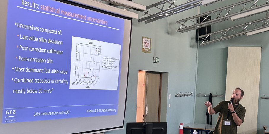 Dr. Marvin Reich, during his presentation at the 2024 G-ETS in Strasbourg (France)