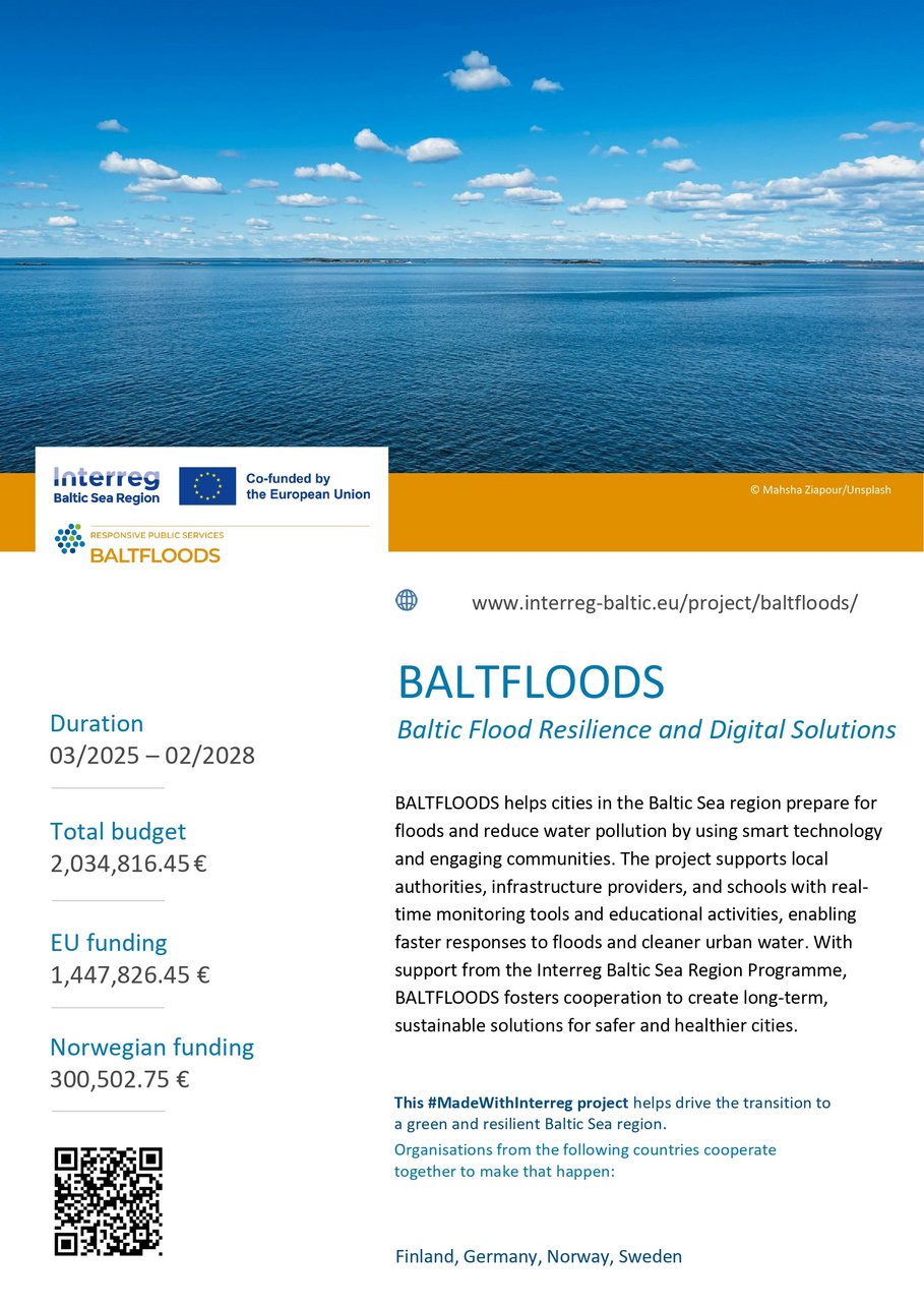 Poster with information of the project
