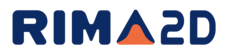 [Translate to English:] Logo in blue, RIM2D with triangle