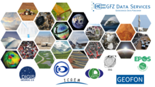 [Translate to English:] Screenshot of the GFZ Data Services Website with logos from partners