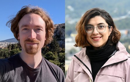Profile pictures of the two scientists.