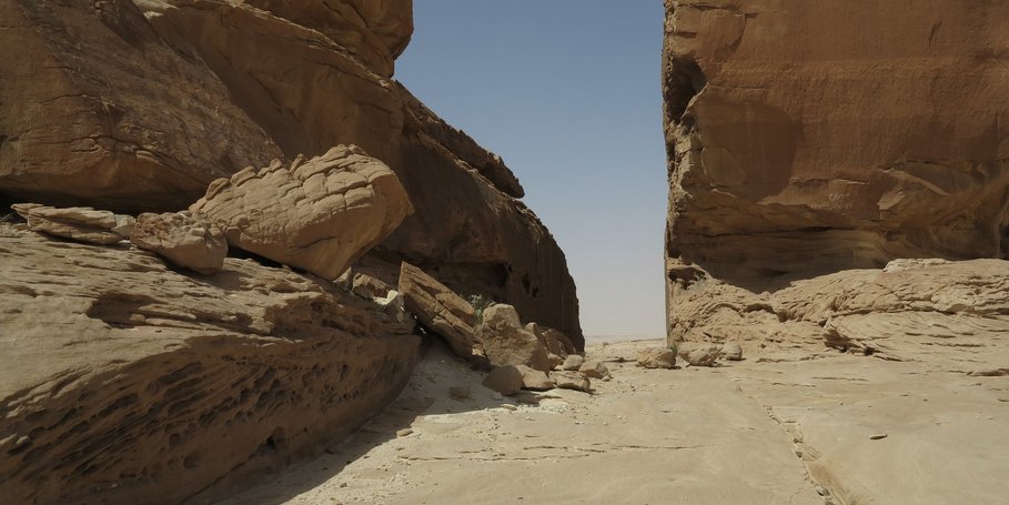 Sandstones of the Saq Formation, 25 km south of Tayma