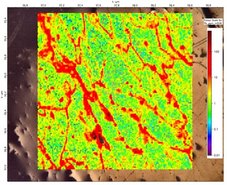 2-D Konzentrationsverteilung von Pb in einem Chalkopyrite