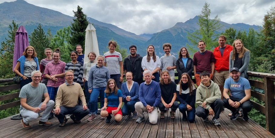 Gruppenbild in Aussois, Frankreich, während des Workshops 1 des EnvSeis-Netzwerks