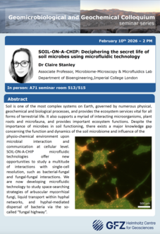 Ankündigung des Vortrages mit kurzer Inhaltsbeschreibung