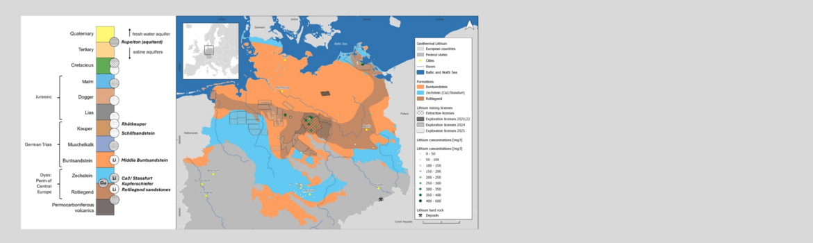 Map of the North German Basin – Germany and neighbouring countries.