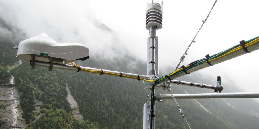 Wetterstation zur Insitu-Messung in den Alpen, Wettersteingebirge - Reintal, Eigenbau