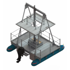 3D model hybrid drilling platform