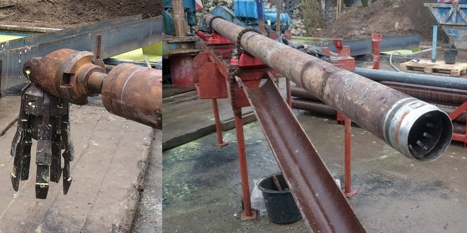 Kernbohrausrüstung obertage, 24.3.2016 (K. Erbas, G. Blöcher, GFZ)