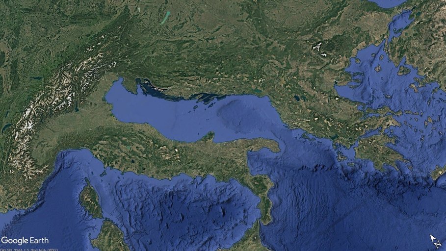 Google Earth Bild des Arbeitsgebietes