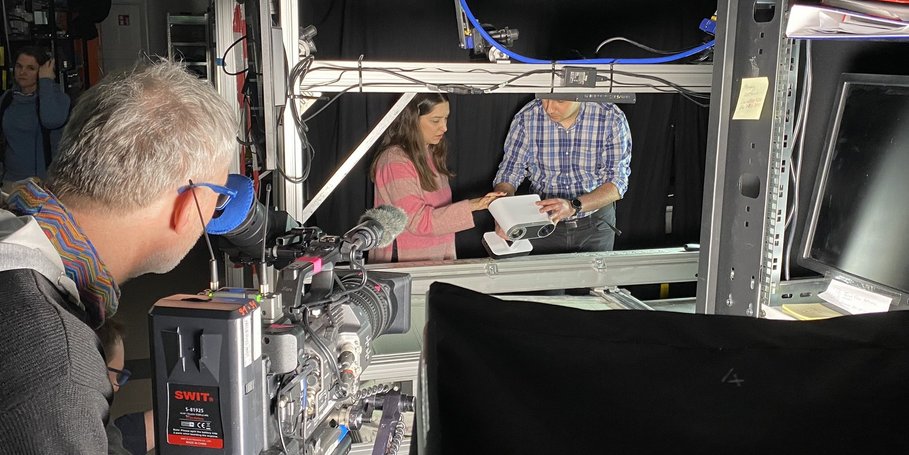 Filmdreh im Labor