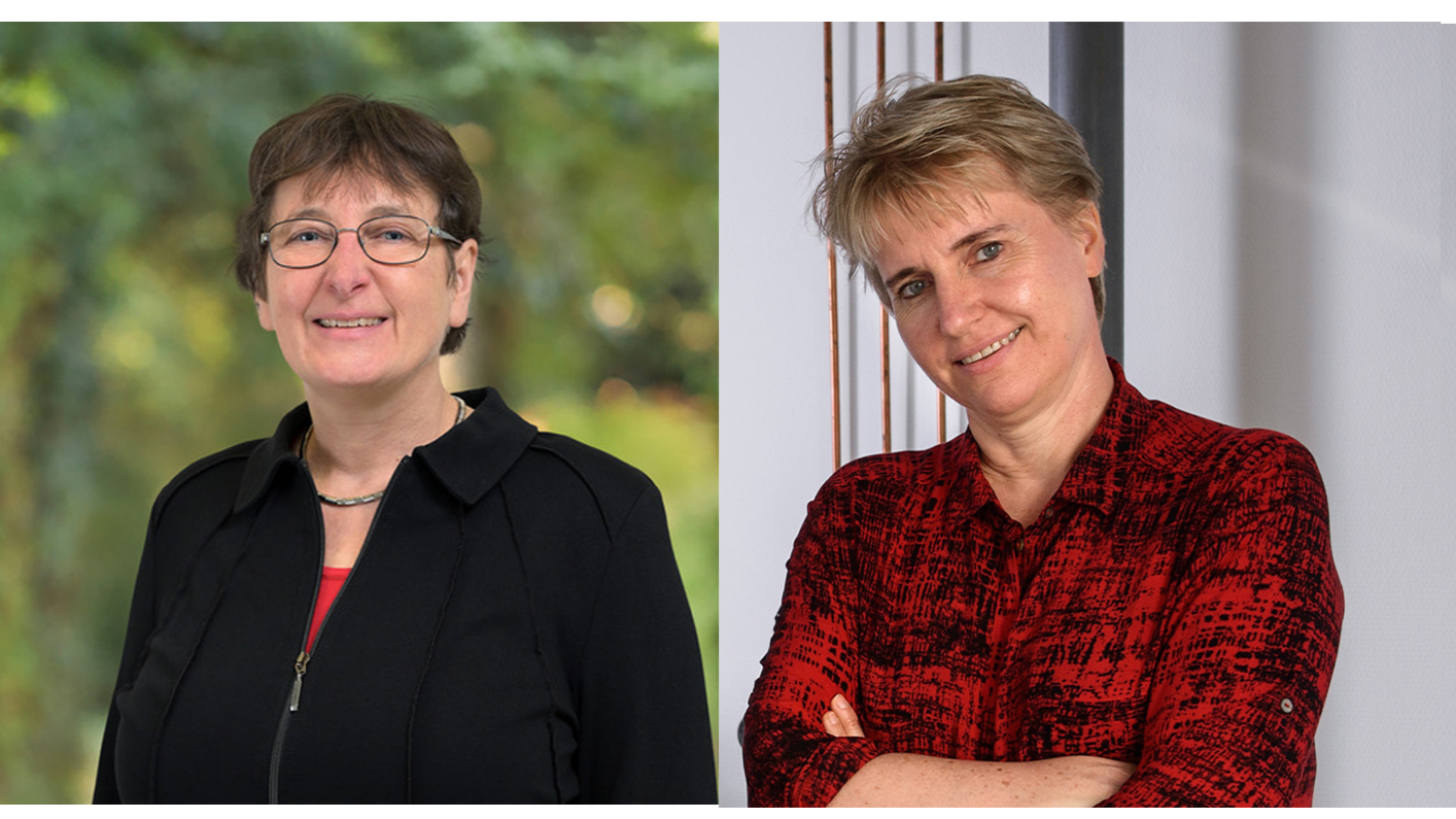 Professional headshots of Heidi Kreibich and Liane Benning.
